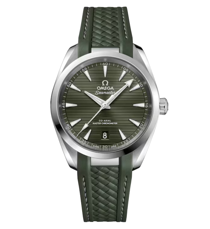 OMEGA Seamaster Aqua Terra 38mm with Green Rubber Strap